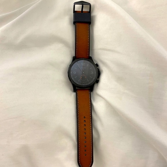 Fossil Men Watch leather straps size 44 - Picture 1 of 6